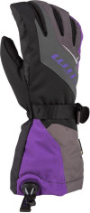 Manusi Dama Snowmobil Insulated Ember Gauntlet Asphalt/Heliotrope
