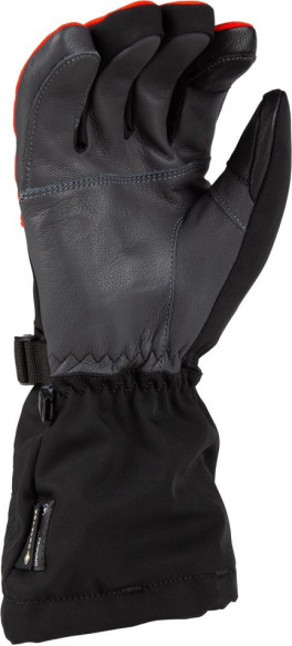 Manusi Snowmobil Insulated Powerxross Gauntlet Black/Fiery Red