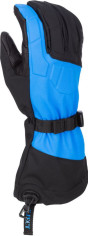 Manusi Snowmobil Insulated Togwotee Gauntlet Black/Electric Blue Lemonade 24