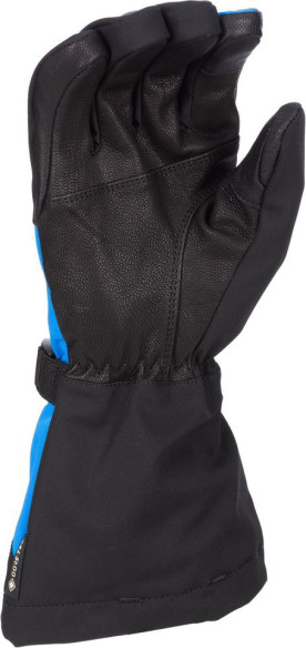 Manusi Snowmobil Insulated Togwotee Gauntlet Black/Electric Blue Lemonade 24