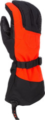 Manusi Snowmobil Insulated Togwotee Gauntlet Black/Fiery Red 24