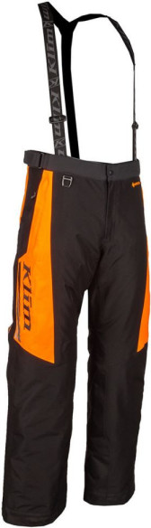 Pantaloni Snowmobil Insulated Kaos Short Black/Strike Orange