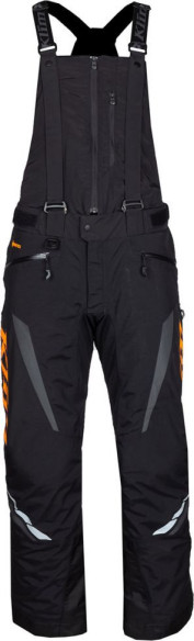 Pantaloni Snowmobil Insulated Keweenaw Bib Black/Strike Orange