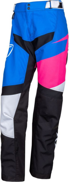 Pantaloni Snowmobil Non-Insulated Dama Race Spec Electric Blue Lemonade/Knockout Pink