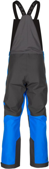 Pantaloni Snowmobil Non-Insulated Tomahawk Bib Electric Blue Lemonade/Asphalt