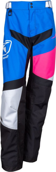 Pantaloni Snowmobil Non-Insulated Copii Race Spec Youth Electric Blue Lemonade/Knockout Pink