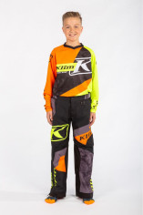 Pantaloni Snowmobil Copii Revolt Non-Insulated Black/Hi-Vis