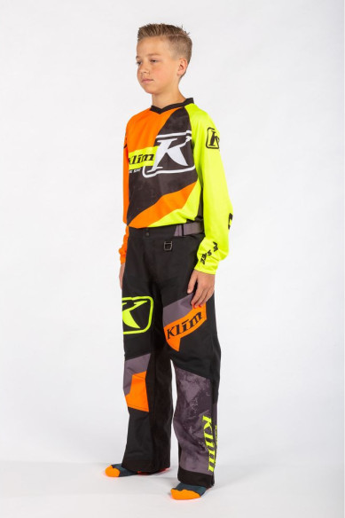 Pantaloni Snowmobil Copii Revolt Non-Insulated Black/Hi-Vis