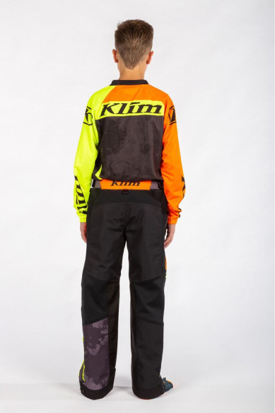 Pantaloni Snowmobil Copii Revolt Non-Insulated Black/Hi-Vis