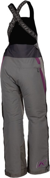 Pantaloni Dama Snowmobil Insulated Strata Bib Short Asphalt - Deep Purple