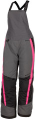 Pantaloni Dama Snowmobil Insulated Strata Bib Asphalt - Knockout Pink