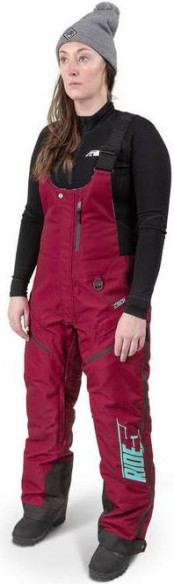 Pantaloni Snowmobil Bib Insulated Dama Range Maroon