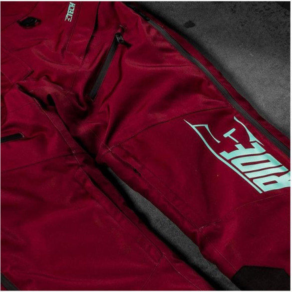 Pantaloni Snowmobil Bib Insulated Dama Range Maroon