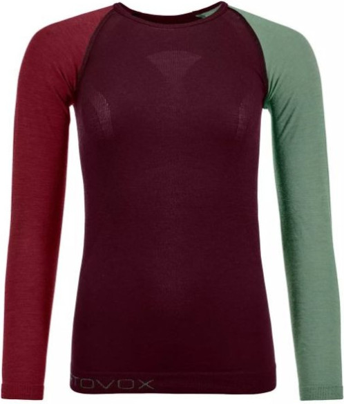 Bluza Dama Base Layer Merino 120 Competition Light Dark Wine