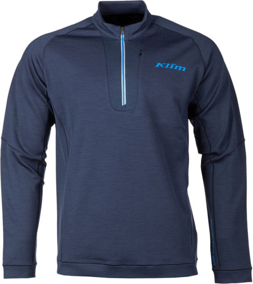 Bluza Corp Mid Layer Teton Merino Wool 1/4 Zip Navy Blue