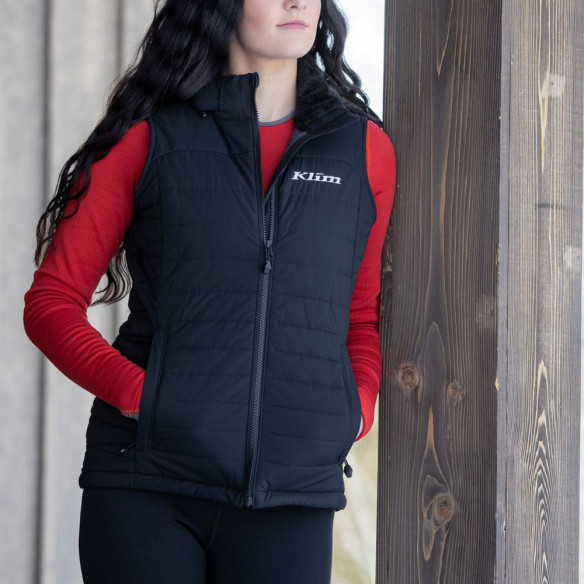 Vesta Mid Layer Snowmobil Dama Arise Black/White