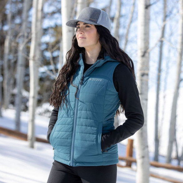 Vesta Mid Layer Snowmobil Dama Arise Petrol/Monument Gray