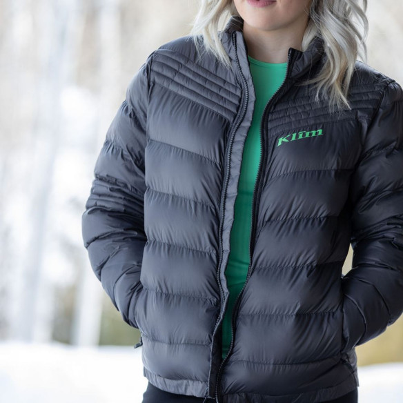 Geaca Mid Layer Snowmobil Dama Flux Asphalt/Wintermint