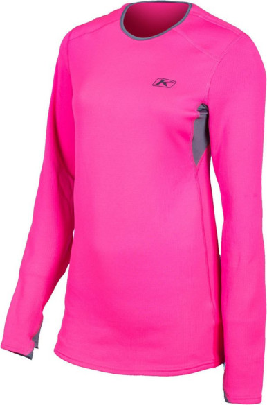 Bluza Base Layer Snowmobil Dama Solstice 2.0 Knockout Pink/Castlerock Gray