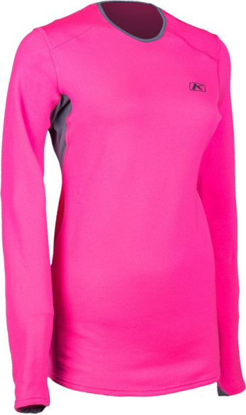 Bluza Base Layer Snowmobil Dama Solstice 2.0 Knockout Pink/Castlerock Gray
