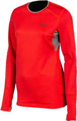 Bluza Base Layer Snowmobil Dama Solstice 3.0 Chili Pepper/Castlerock Gray