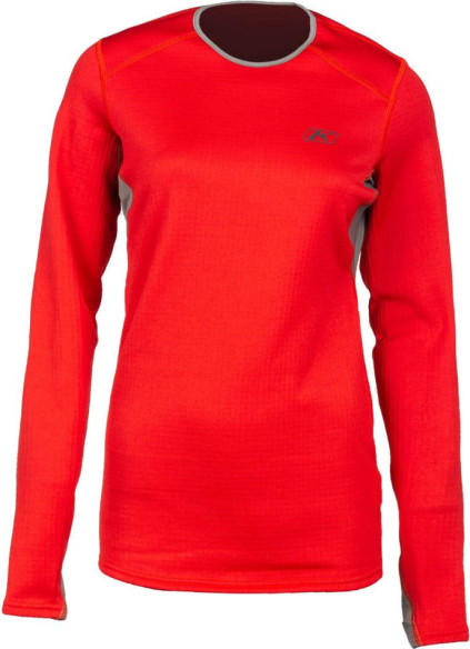 Bluza Base Layer Snowmobil Dama Solstice 3.0 Chili Pepper/Castlerock Gray