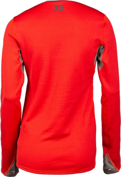 Bluza Base Layer Snowmobil Dama Solstice 3.0 Chili Pepper/Castlerock Gray