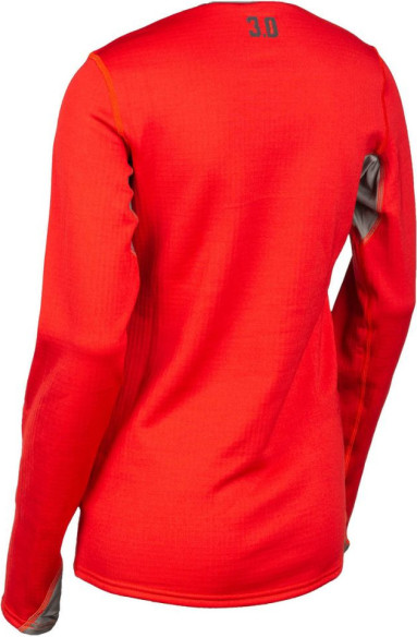 Bluza Base Layer Snowmobil Dama Solstice 3.0 Chili Pepper/Castlerock Gray