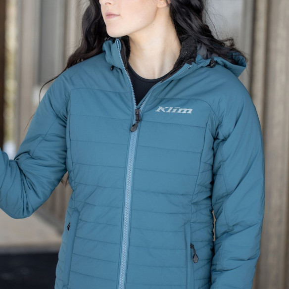 Geaca Mid Layer Snowmobil Dama Waverly Petrol/Monument Gray