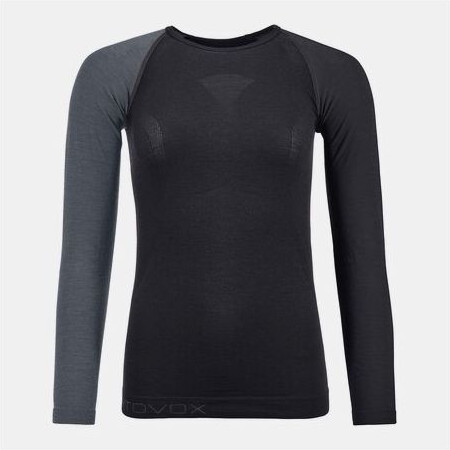 Tricou Snowmobil Dama Base Layer 120 Comp Light Long Sleeve Black Raven