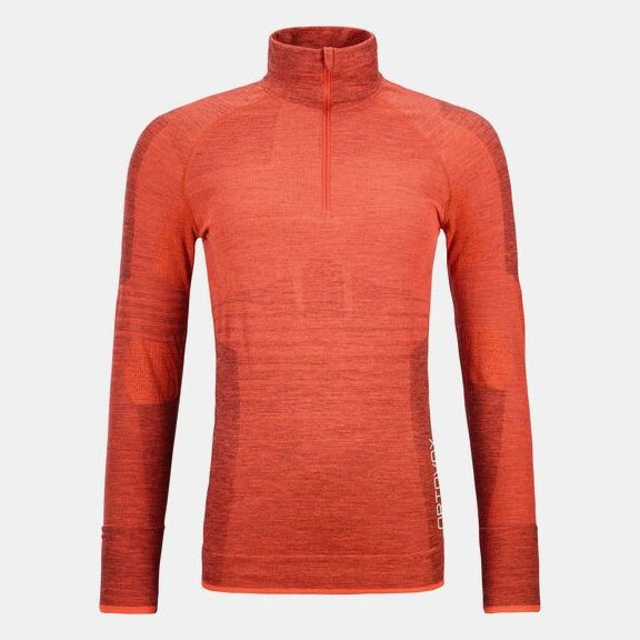 Bluza Snowmobil Dama Base Layer 230 Competition Zip Neck Coral