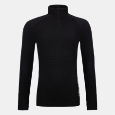 Bluza Snowmobil Dama Base Layer 230 Competition Zip Neck Black Raven
