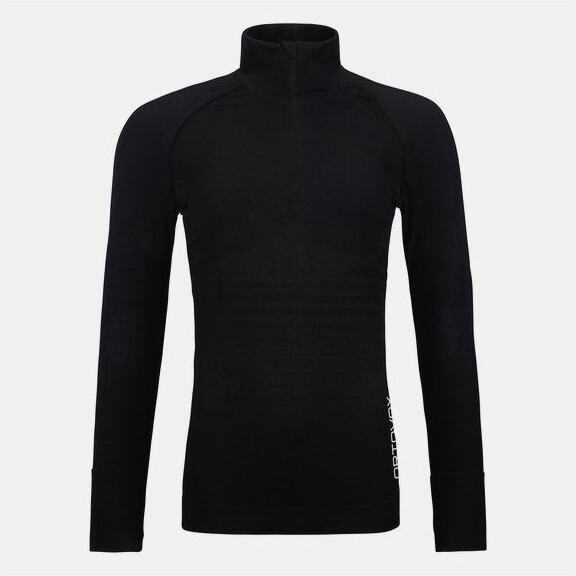 Bluza Snowmobil Dama Base Layer 230 Competition Zip Neck Black Raven