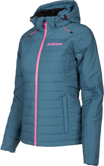 Geaca Mid Layer Snowmobil Dama Waverly Petrol/Knockout Pink