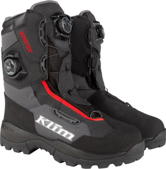 Bocanci Snowmobil Adrenaline Pro GTX BOA Boot Asphalt - High Risk Red