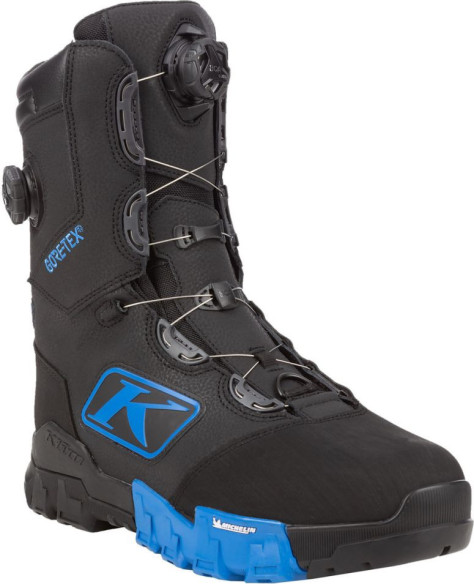 Bocanci Snowmobil Adrenaline Pro S GTX BOA Black/Electric Blue Lemonade 24