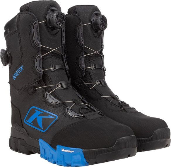 Bocanci Snowmobil Adrenaline Pro S GTX BOA Black/Electric Blue Lemonade 24