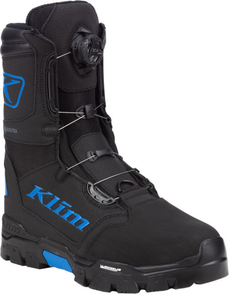 Bocanci Snowmobil Klutch GTX BOA Black/Electric Blue Lemonade 24