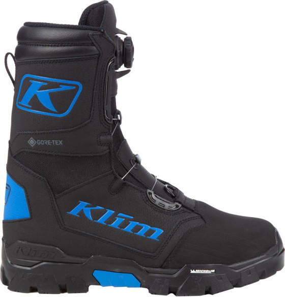 Bocanci Snowmobil Klutch GTX BOA Black/Electric Blue Lemonade 24