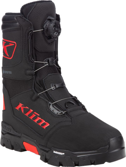 Bocanci Snowmobil Klutch GTX BOA Black/Fiery Red 24