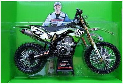 Macheta Motor 1:6 Kawasaki Chad Reed Nr. 22