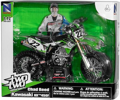 Macheta Kawasaki Chad Reed Nr 22 1:12