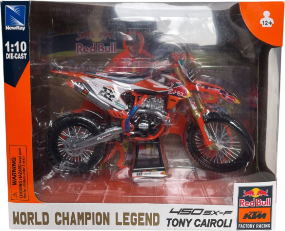 Macheta Moto Toni Cairoli Red Bull KTM SXF 450 58123 1:10