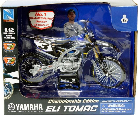 Macheta Moto Eli Tomac NO 3 Star Raching Yamaha YZF 450 Toy 58323 1:12