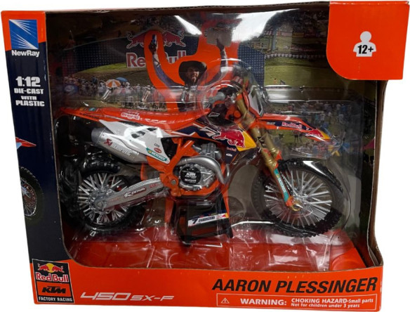 Macheta Aaron Plessinger Red Bull KTM SXF 450 Toy 1:12
