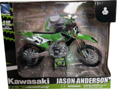 Macheta Jason Anderson Kawasaki Factory KX 450 Toy Model 1:12
