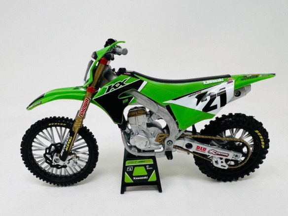Macheta Jason Anderson Kawasaki Factory KX 450 Toy Model 1:12