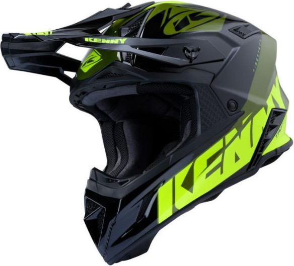 Casca MX Trophy Graphic Kaki Black