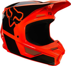 Casca Moto Enduro V1 Revn Negru/Portocaliu
