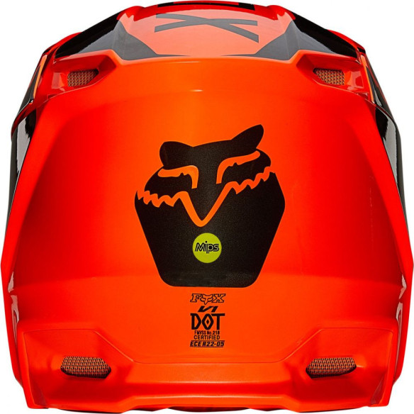 Casca Moto Enduro V1 Revn Negru/Portocaliu